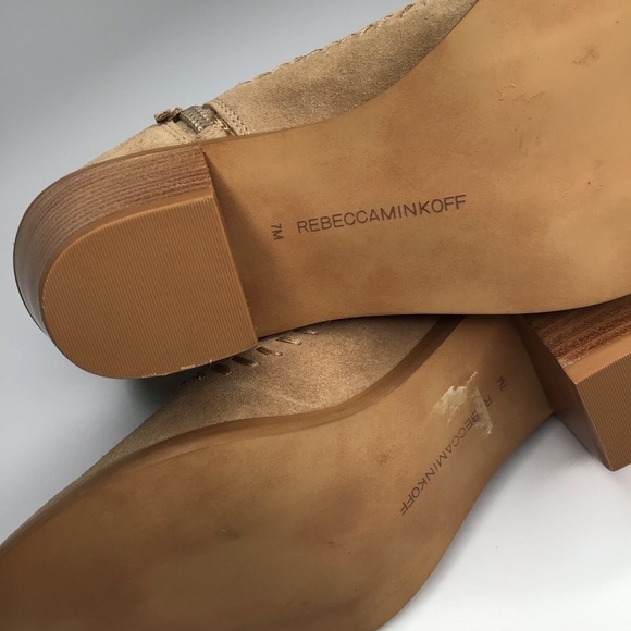 Rebecca Minkoff Lulu Bootie in Taupe Oiled Suede. - Picture 12 of 12